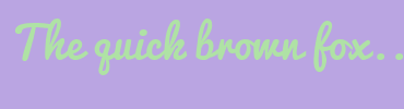 Image with Font Color AFE2A5 and Background Color BAA5E2